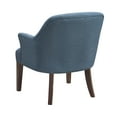 thumbnail image 5 of Modern Tufted Back Accent Chair Sturdy Plywood Frame Living Room Furniture 1pc Blue Fabric Upholstered Armchair, 5 of 6