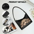 thumbnail image 6 of Kuiaobaty Teddy Dog Print Shoulder Purse for Women, Cute Vegan Leather Hobo Purse Tote Bag with Smooth Zipper, Lightweight Underarm Sling Bag for Travel & Work, Black, 6 of 7