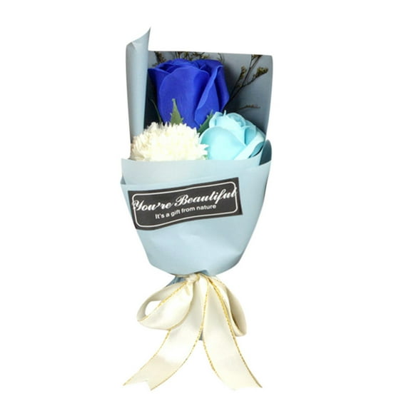 NSESSHome Artificial Rose Bouquet Soap Flower Petals Valentine Day Gifts for Women Mom Wife Best Friend , Birthday Christmas Valentine's Mothers from Daughter Son Husband, Artificial Flowers