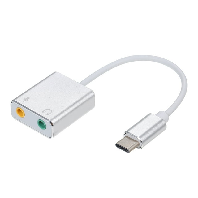Mistaha USB C Type C Type-C External Sound Card Hi-Fi Magic Voice 7.1 CH Audio