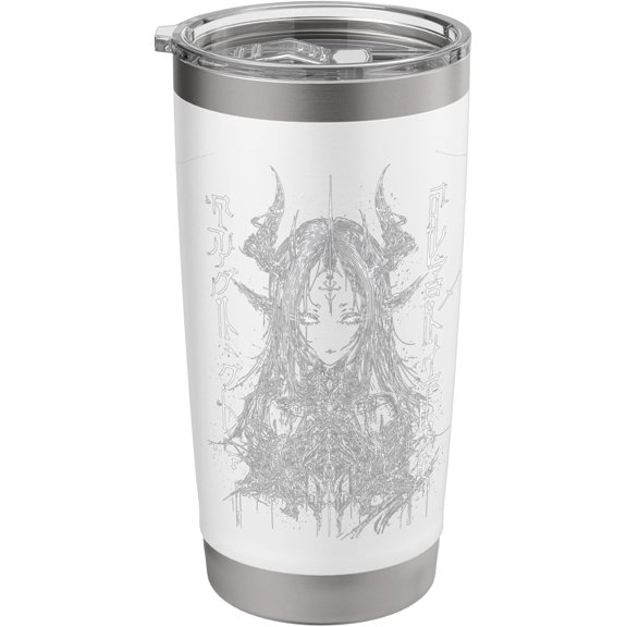 cybersigilism style Waifu – Dark Demon Anime Girl Stainless Steel Insulated Tumbler