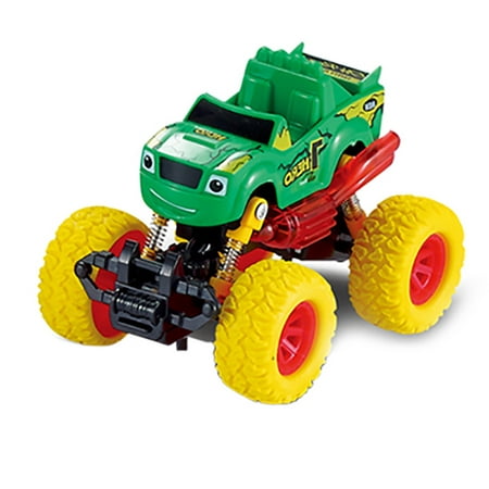 Toddler Cars Toys,Pull Back Trucks Kids Toys,Inertia Car Toys Friction Powered Truck Vehicles Big Tire Wheel Alloy Car,Best Gift for