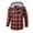 Watermelon Red, variant on Shirts For Men Spring Fashion Casual Hooded Woolen Flannel Plaid Shirt Coat Yellow Xl