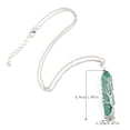 thumbnail image 4 of Árbol de la vida Reiki cristal curativo piedra energética cuarzo transparente colgante collar alambre de plata envuelto piedra preciosa cruda Hexagonal, 4 of 5