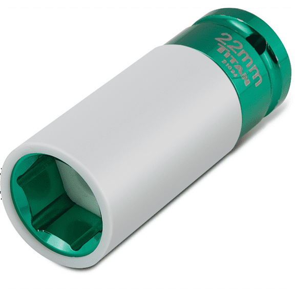 TITAN 22MM 1/2" DR LUG NUT SOCKET