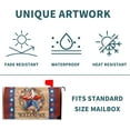 thumbnail image 5 of 4th of July Patriotic Star Mailbox Covers Magnetic Large Size 21"X25.5" American Flag Mailbox Cover Memorial Day Red White Blue Decorative Magnetic Mailbox Covers Letter Box Cover Wrap for Outside, 5 of 6