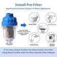 thumbnail image 6 of 40 Micron Whole House Water Pre-Filter with Stainless Steel Screen and Brass Fittings for Home and Patio Faucets, 6 of 7