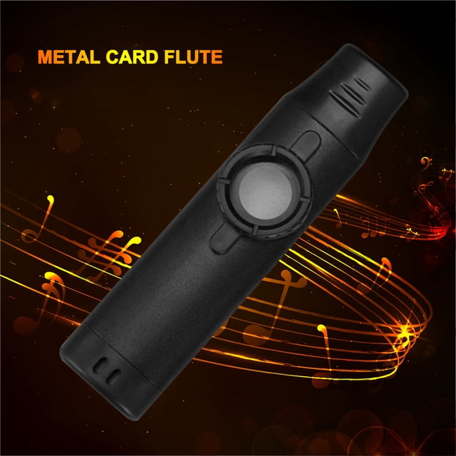 Kazoos De Metal Flautas portátiles de aleación de aluminio Kazoo, regalo ligero para amantes de la música (negro) Ndcxsfigh Para Estrenar