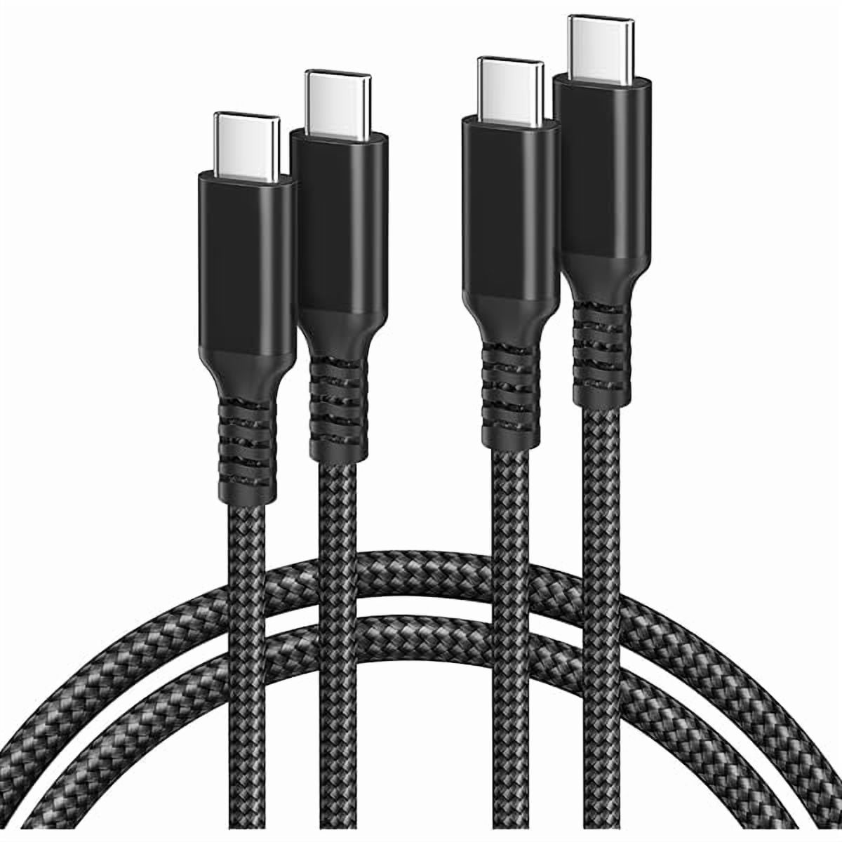 Quyaojz Basesailor USB C to Type C 100W Cable 4.5M/2Pack,Power Delivery Fast Charging PD Charger Cord for MacBook,iPad Pro 10 Air 4 5 4th 5th Gen,Samsung Galaxy Z Flip Fold,Note 10 S21 S22 S24 S25