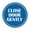 Blue, variant on Signs ByLITA Circle Close Door Gently Sign (Black) - Small
