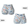 thumbnail image 6 of Workout Shorts Women, cute Mushroom Village Biker Shorts for Women Running Gym Spandex Shorts Tummy Control, 6 of 8
