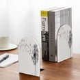 thumbnail image 5 of KLL Dandelion Blowing In The Wind Print Wood Book Ends for Shelves,1 Pair Wood Bookends Book Holder Stand Decorative, Book Stoppers for Heavy Duty Books CD File Video Games, 5 of 8