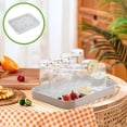 thumbnail image 1 of Bandeja de plástico de doble capa para frutas, ideal para el hogar, para tazas de agua y té, rectangular antideslizante, con diseño de drenaje, plegable y portátil, de plástico de dos, 1 of 6