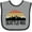 Heather and Black, variant on Inktastic Seattle Washington Skyline Sunset Boys or Girls Baby Bib