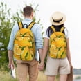 thumbnail image 5 of Yiaed Yellow Limes Print Backpack, Premium Laptop Backpack, Travel Backpack for Women, Lightweight Backpacks, Comfortable Back Pack-Medium, 5 of 5