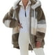 thumbnail image 2 of Chaqueta de gran tamaño para mujer, abrigo cálido de felpa con bolsillo y capucha, ropa de calle holgada con cremallera de Cachemira, otoño e invierno, 2024, 2 of 2