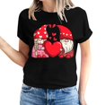 thumbnail image 2 of CALAFEBILA Womens Blouses Plus Size Womens Valentines,Womens Fashion Casual Short Sleeve Crew Neck Love Print T-shirts Valentines Day Gifts for Girlfriend Tops, 2 of 5