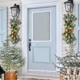 thumbnail image 5 of BJUTIR Christmas Wreaths & Garlands The Cordless Prelit Stairway Trim Christmas Wreaths For Front Door Holiday Wall Window Hanging Ornaments For Indoor Outdoor Home Xmas Decor, 5 of 9