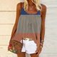 thumbnail image 1 of Puntoco Camisolas ajustadas para mujer, blusas casuales sin mangas con cuello redondo y estampado a la moda para mujer, 1 of 5
