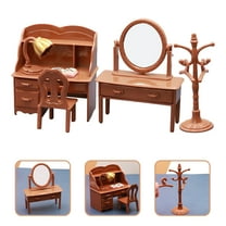 STRANDCHIC Mini Dollhouse Furniture Set, Realistic Plastic Collectible Accessories for Dollhouses and Miniature Displays