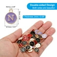 thumbnail image 2 of Uxcell Letter Charm N, 60Pcs Double Sided Alphabet Initial Charm Pendants Beads Purple, 2 of 6