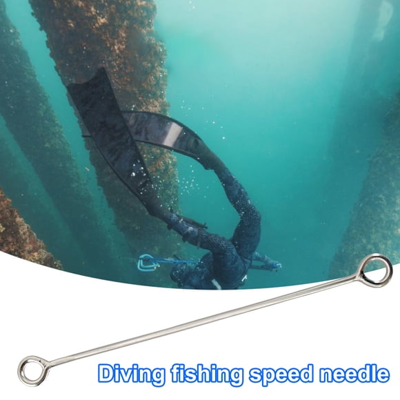 Diving Fishing Speed Needle Rust-proof Portable Speargun Rope Accessories Stainless Steel Heavy Duty Sea Hunting Acceleration Needle for Underwater