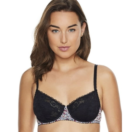 MOI Midnight/Daisy Balconette Lace Underwire Bra  US 36C  UK 36C  NWOT