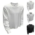 thumbnail image 4 of Kureaily Unisex Autumn Thread Stitching Solid Color Round Neck Sweatshirt Mens Hooded Sweatshirt, 4 of 4