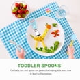 thumbnail image 4 of 1 Set Toddler Utensils Cartoon Baby Forks and Spoons Eating Training Utensils, 4 of 6