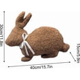 thumbnail image 2 of Easter Bunny Shaped Cute Throw Pillow, Decorative Stuffed Bunny Pillow for Bed and Couch, Cotton Pillow Stuffed Animals Plush Toys, Throw Pillow for Girl Room Decor Bedroom, 11.8x15.7in, 2 of 7