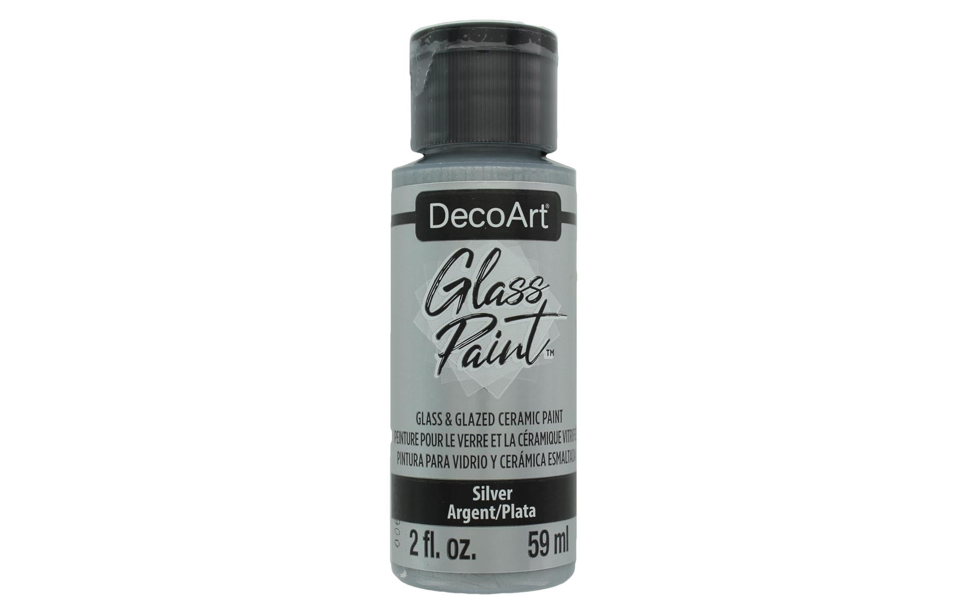 Decoart Glass Paint 2oz Silver