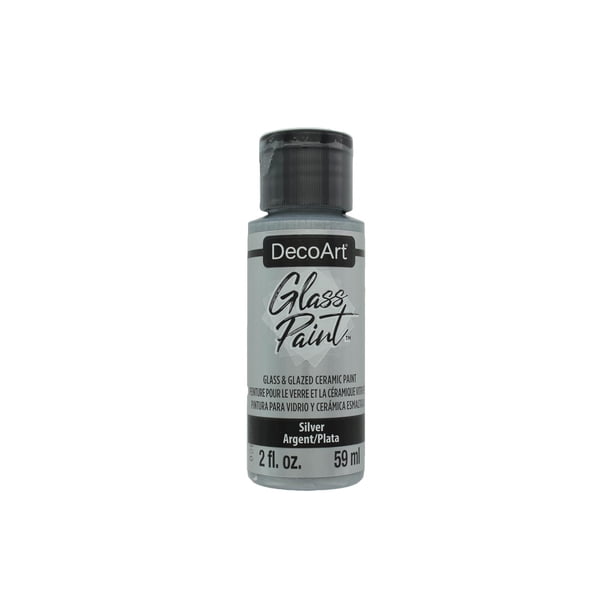 Decoart Glass Paint 2oz Silver