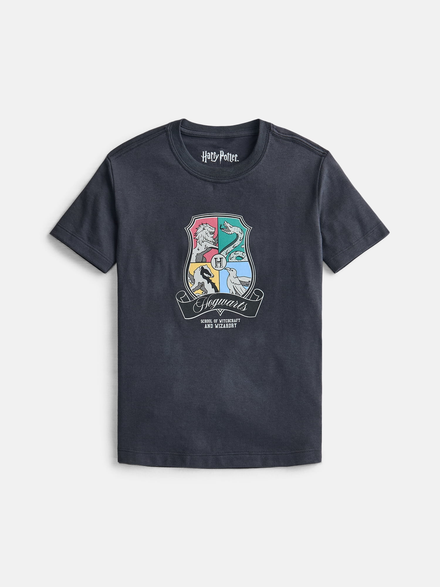 Harry Potter Boys Crewneck Graphic Tee with Short Sleeves, 3-Pack, Sizes XS-2XL