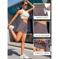 thumbnail image 3 of Women's Athletic Shorts High Waisted Running Shorts Pocket Sporty Short Gym Elastic Workout Shorts, 3 of 5