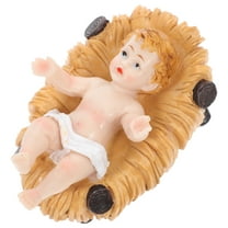 Masteelf MultiColor Resin Baby Jesus Figurine Sacred Home Decor Small Decorative Statue for Desktops and Shelves