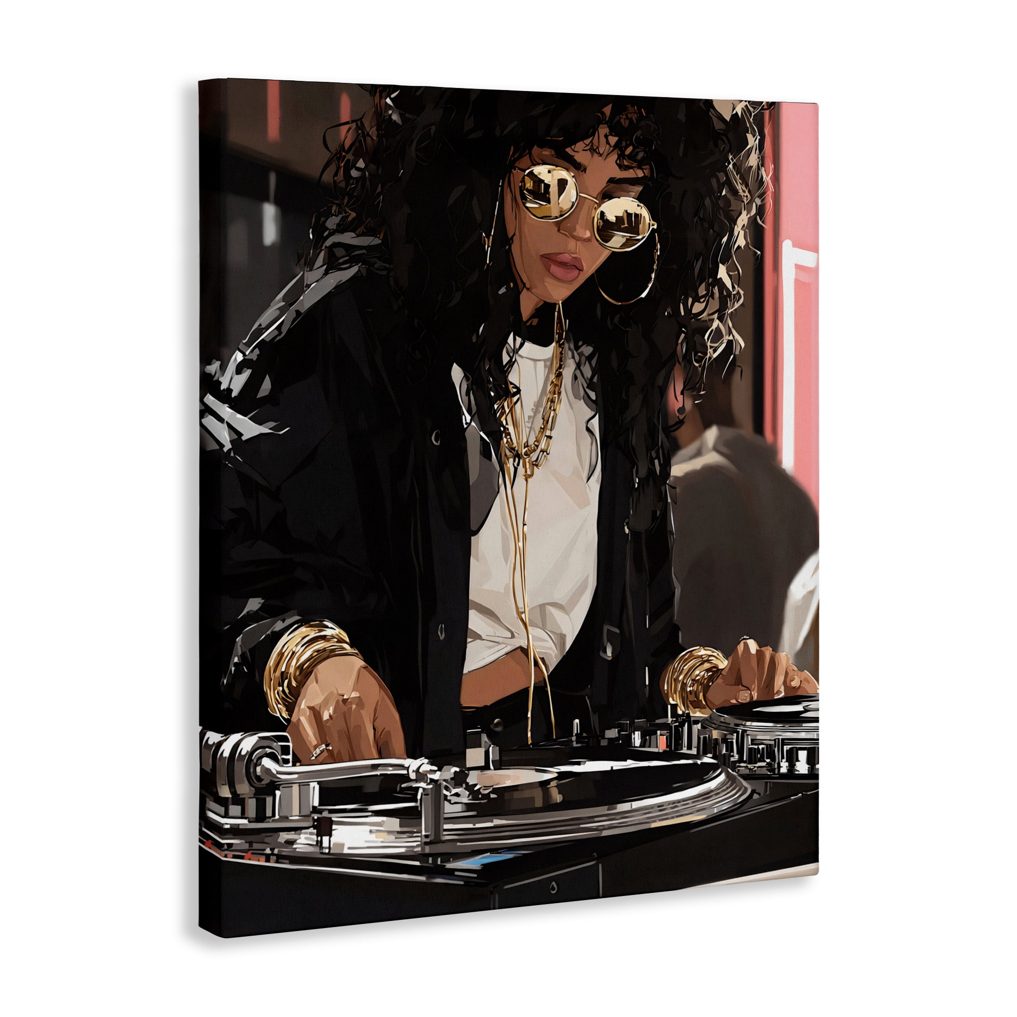 Stupell Industries DJ Focused On Turntables Canvas Wall Art, design by Franklyn Gregory