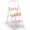 PINK, variant on BONTEC 3-Step Ladder, Folding Step Stool, 600lbs Max Load Capacity, Sturdy Steel, Non-Slip Pedals, Lightweight, Portable Steel Ladder with Convenient Handrail, Safety Design for Home & Work, Black