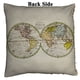 thumbnail image 2 of ABPHQTO Mapa del mundo Funda de almohada de lentejuelas de sirena reversible Funda de cojín para decoración del hogar 45x45 cm, 2 of 2