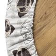thumbnail image 5 of Ambesonne Dog Lover Fitted Round Tablecloth, Pug Portraits Traces, 56"- 60" Diameter, Beige Brown Tan, 5 of 5