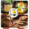 thumbnail image 4 of Egg Rings for Frying Mini Hamburg Maker Metal Shaper Circles for Fried Egg Non Stick Stainless Steel Egg Ring Molds No Scald Pancake Mould for Frying or Shaping Eggs with Oil Brush,4pack, 4 of 4