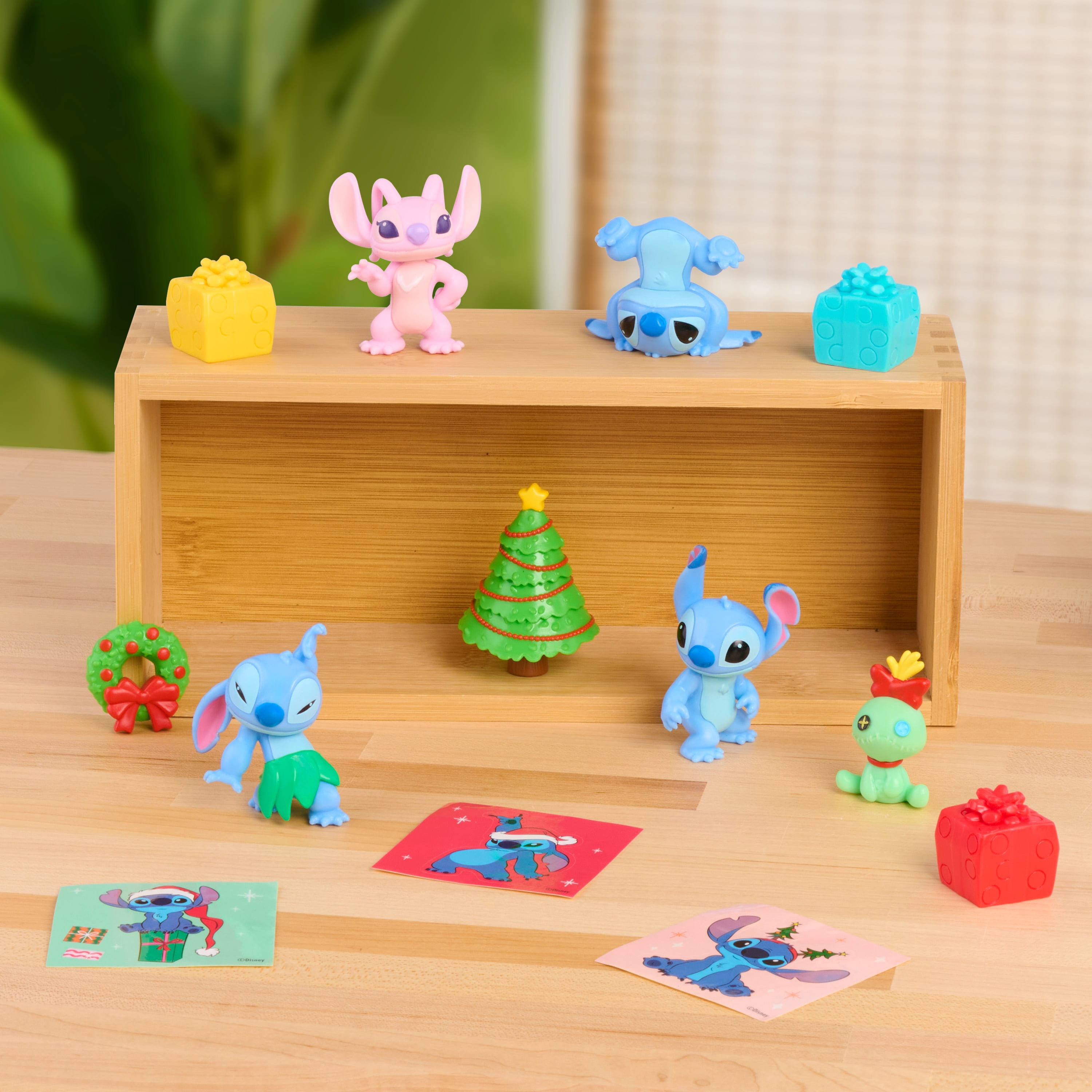 Disney Stitch Advent Calendar, 24-Day Holiday Countdown with Figures, Accessories, and Stickers, Kids Toys by Just Play, Ages 3+