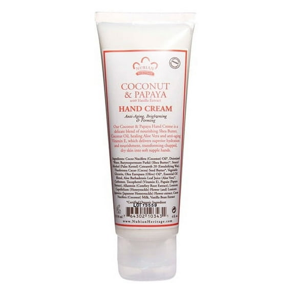 Nubian Heritage Hand Cream, Coconut And Papaya - 4 Oz