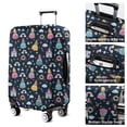 thumbnail image 5 of Dark Blue Princess Castle Pattern Luggage Cover Fashion Suitcase Cover Baggage Covers Fit 25-28 Inch Luggage (Go Travel), 5 of 5