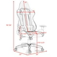 thumbnail image 2 of Costway High Back Race Car Style Gaming Chair Swivel Computer Seat Red, 2 of 10