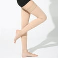 thumbnail image 5 of 23-32mmHg Leg Compression Sleeve Socks Thigh High Varicose Stockings Antislip, 5 of 10