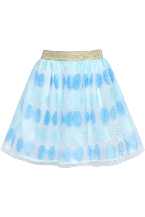 Girls Skirt Blue Bow Tie Sparkling Tutu Dancing Dress 11-12 Years