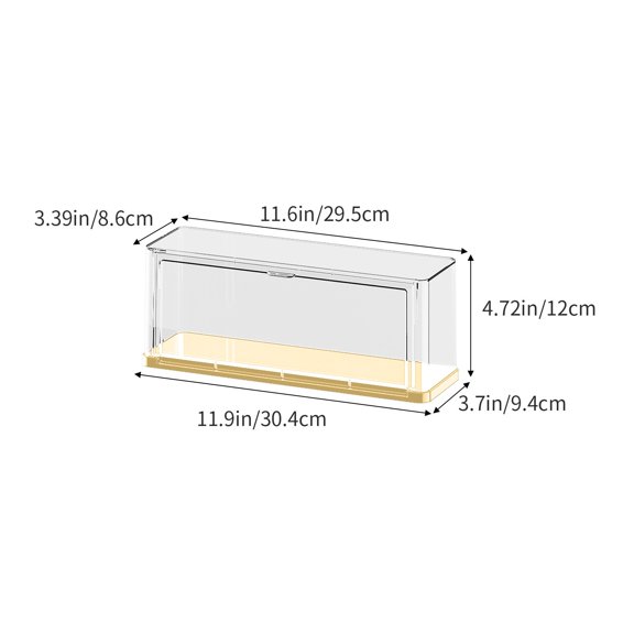 VQPeo Rectangle Acrylic Box - Shelf Organizer Bins, Clear Storage Containers for Candy Party Favors, Bathroom Storage, Makeup Cosmetic Organization