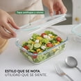 thumbnail image 4 of Juego de Contenedores 5pzas Hermeticos Con Tapa Recipiente de Vidrio KingsHouse, 4 of 7
