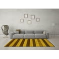 thumbnail image 3 of Ahgly Company Indoor Rectangle Abstract Yellow Modern Area Rugs, 4' x 6', 3 of 4
