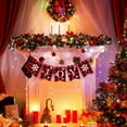 thumbnail image 6 of Merry Christmas Banner Christmas Porch Sign Decorations - Red Black Buffalo Plaid Outdoor Xmas Decor, Hanging Christmas Banner for Indoor Outside Front Door Garage Holiday Party Wall Decor, 6 of 9
